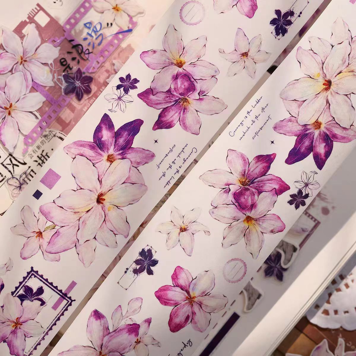 Cinta decorativa (Flor) 6m/rollo