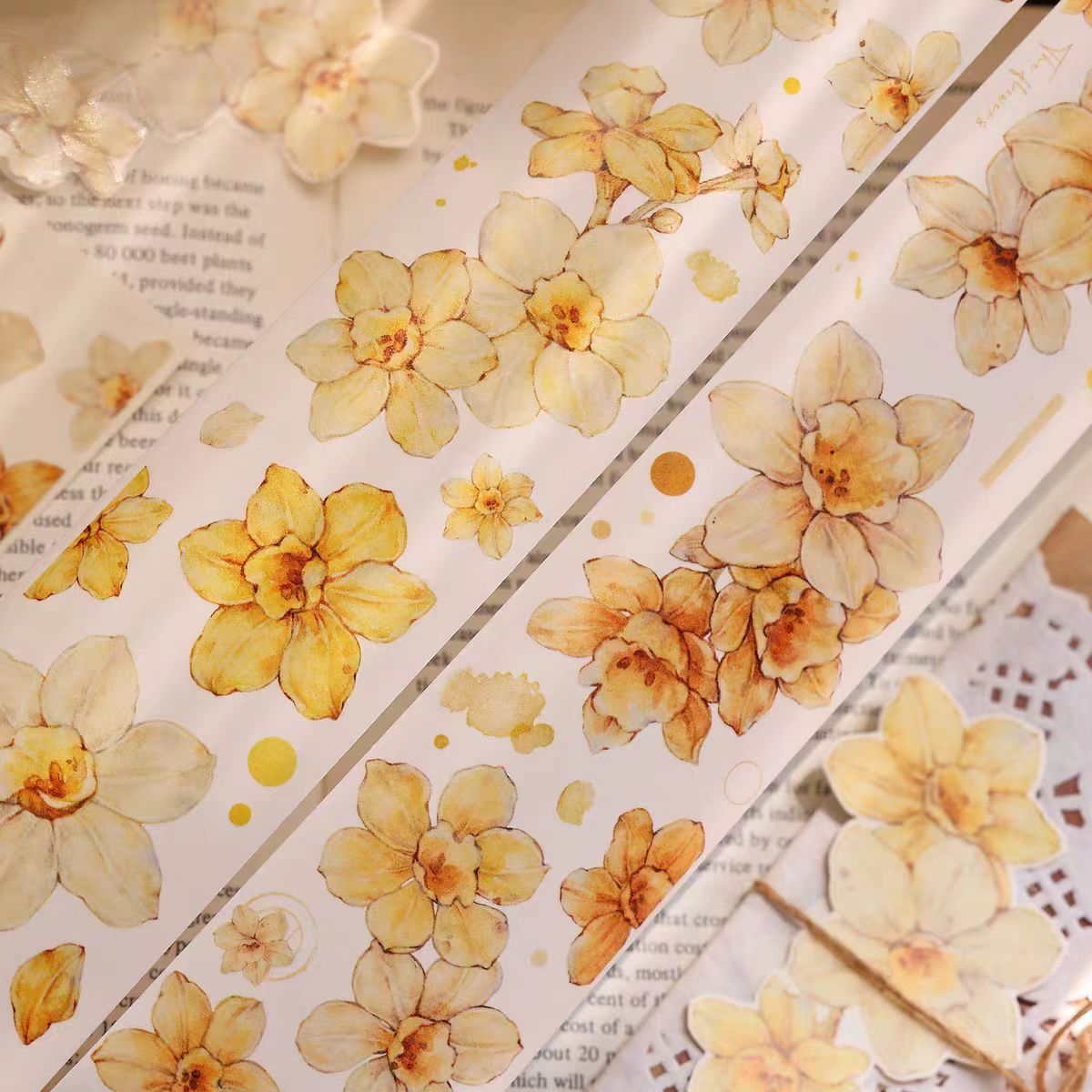 Cinta decorativa (Flor) 6m/rollo