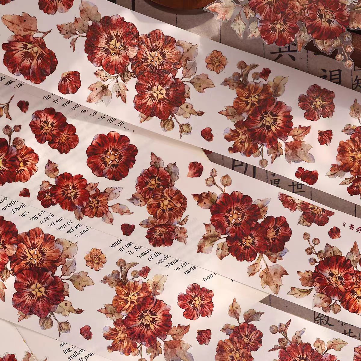 Cinta decorativa (Flor) 6m/rollo