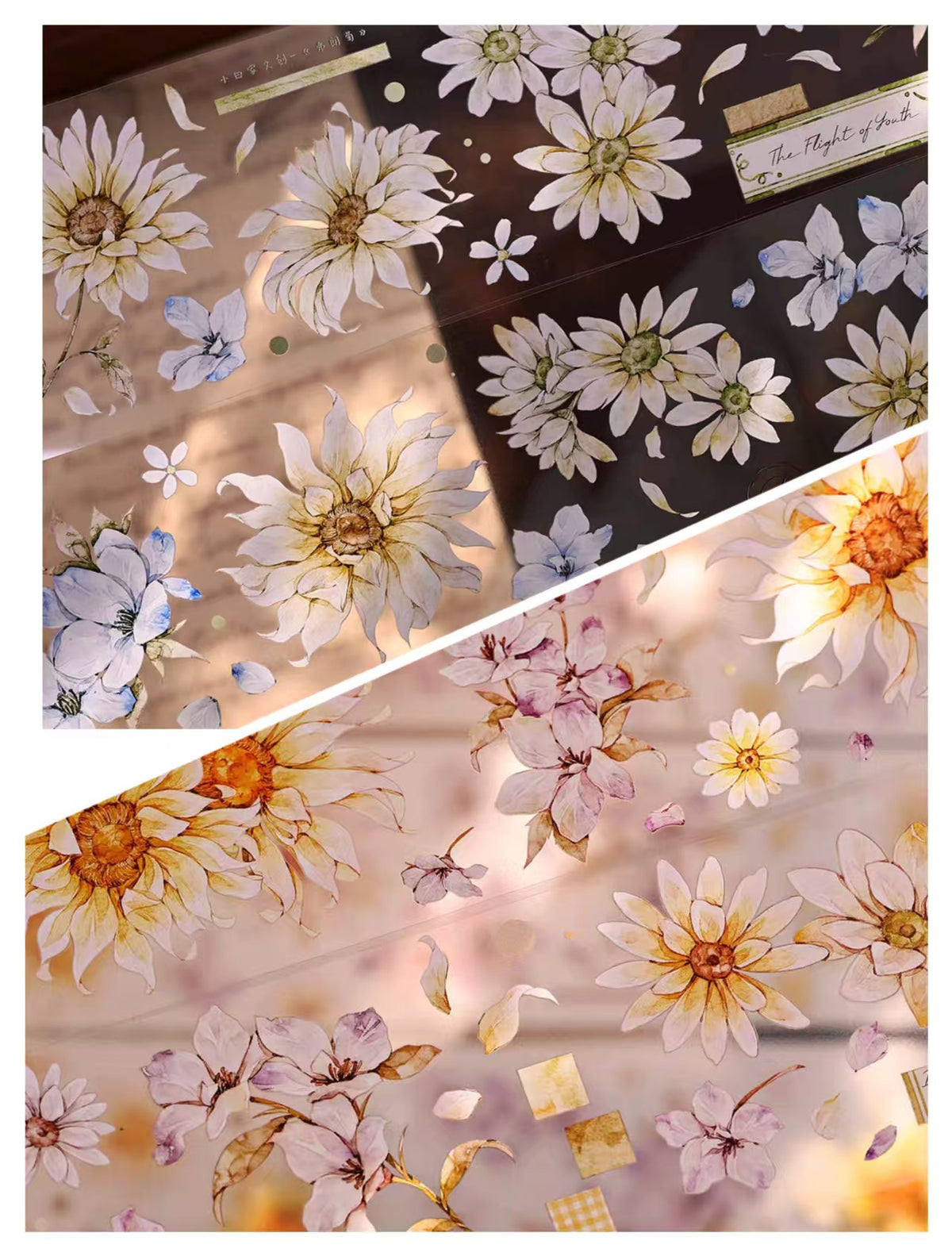 Journal tape (Flower) 6m/roll