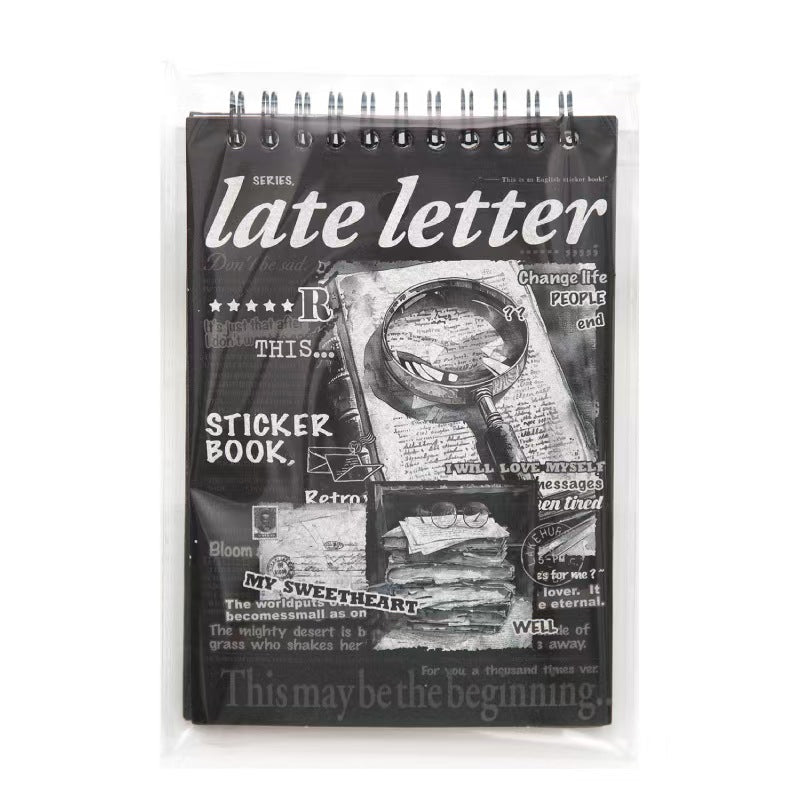 English coated paper sticker book