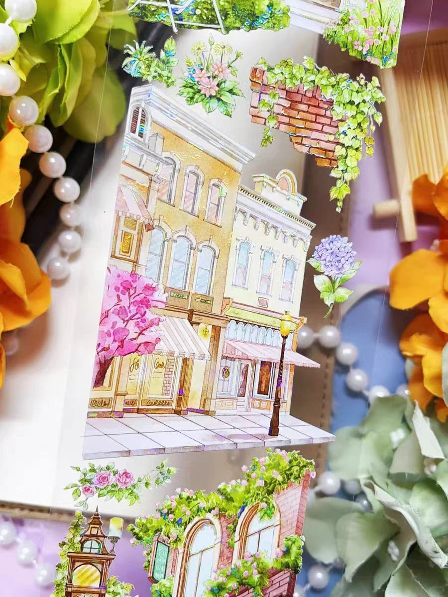 Journal PET tape (City Street Scene) 7.5cm*5m/roll