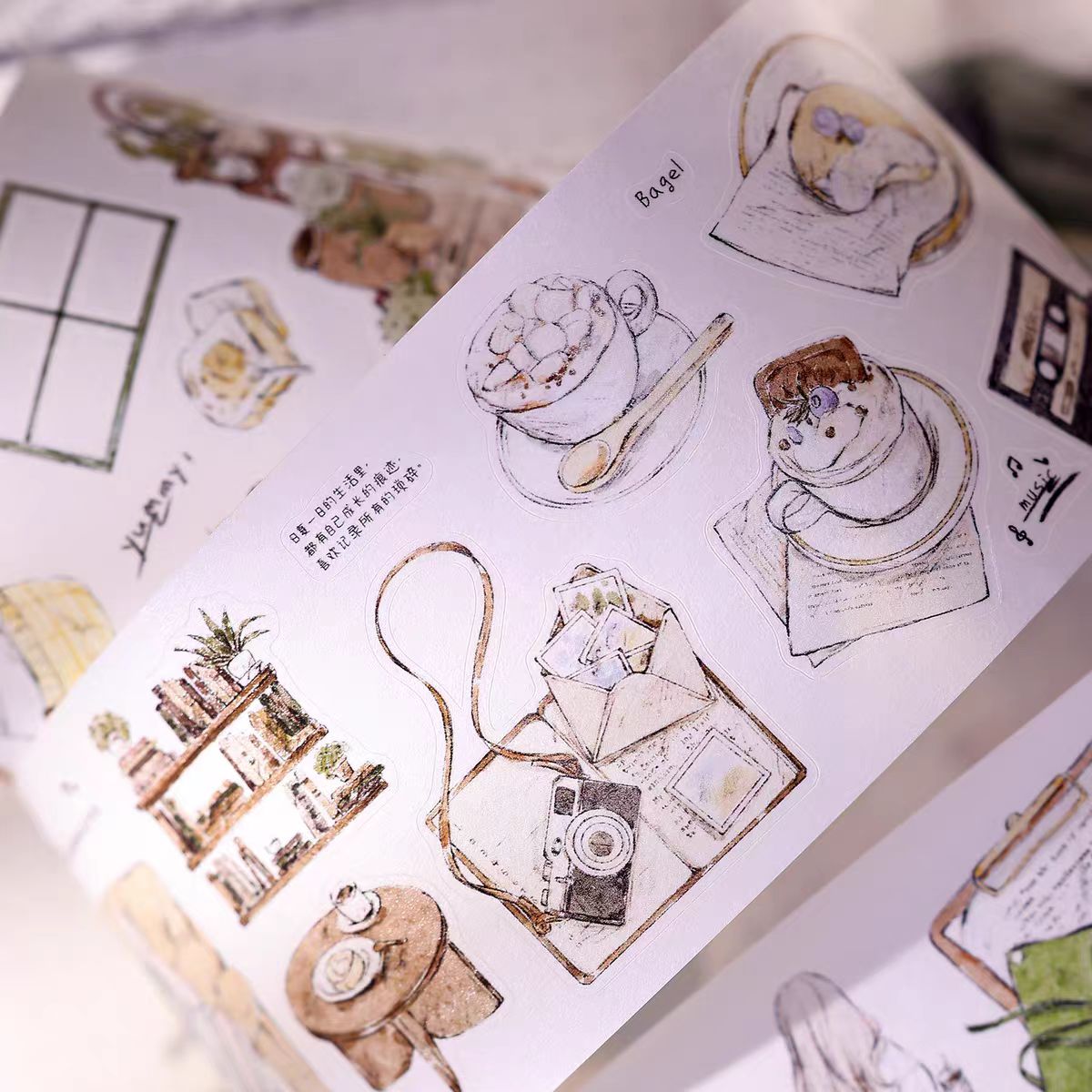 Cinta precortada para journaling (5,5 cm*6 m/rollo)