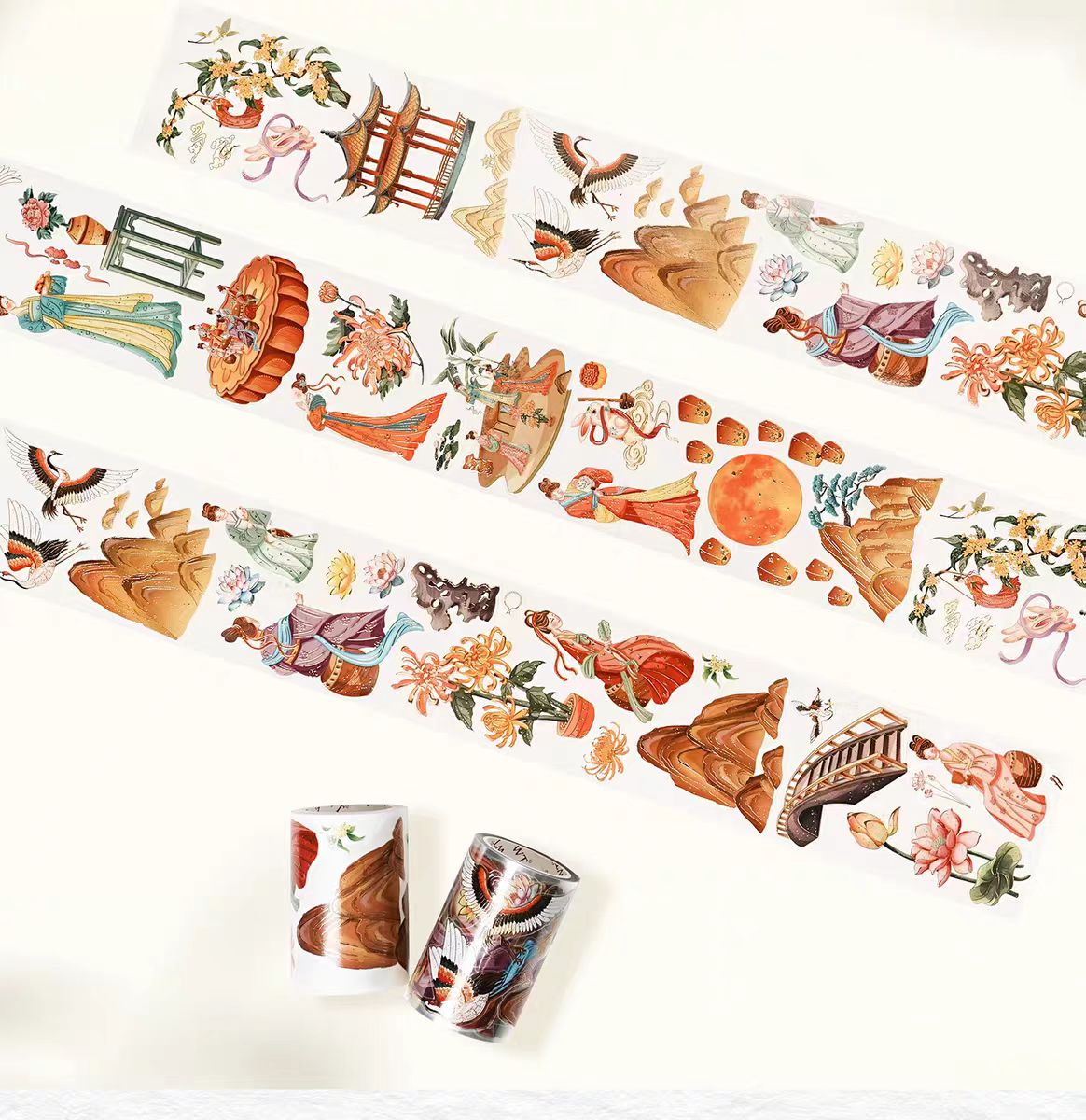 Journal pre-cut tape (5m/roll) Mid-Autumn Festival