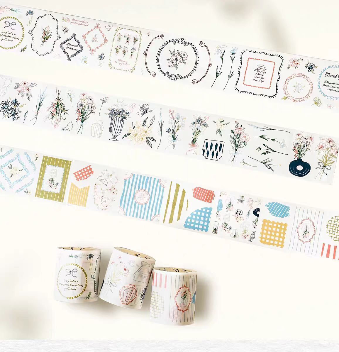 Washi-tape-sæt til journal (5 cm * 5 m * 3 ruller)
