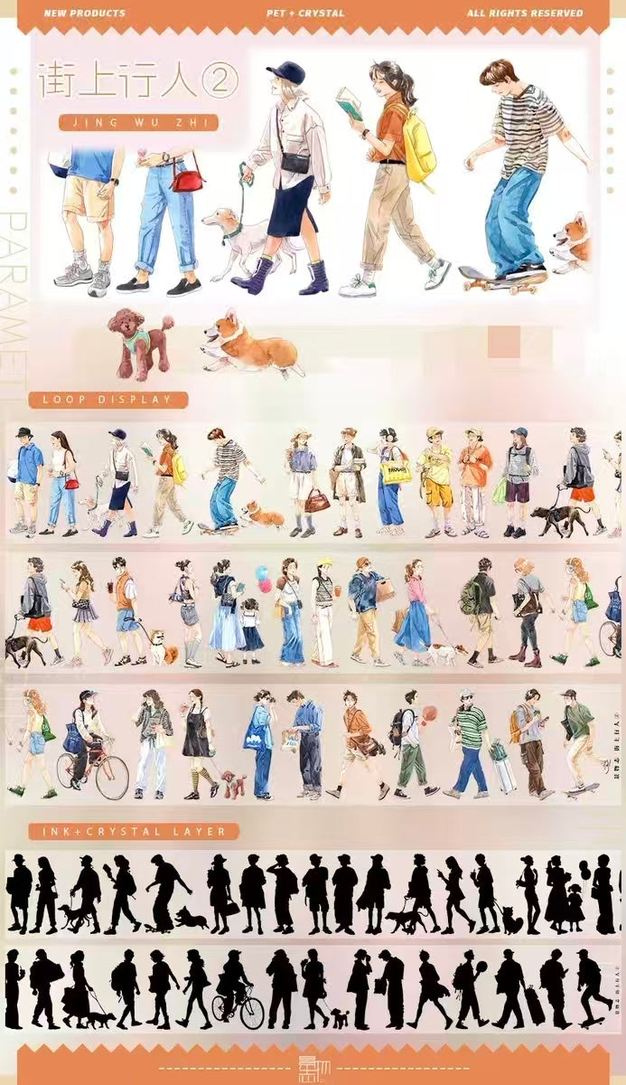 Journal PET tape (5m/roll) Character