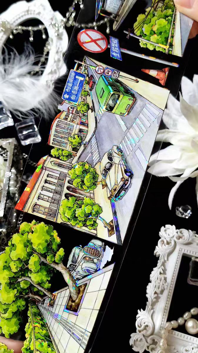 Journal PET tape (7.5cm*5m/roll) Highway streetscape landscaping