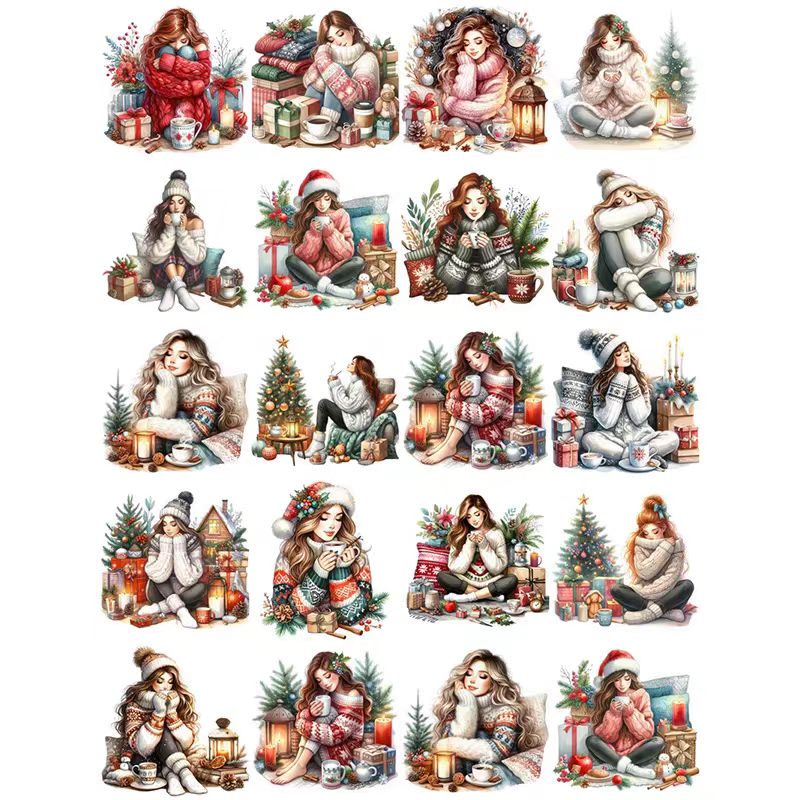 Journal sticker packs (Christmas)