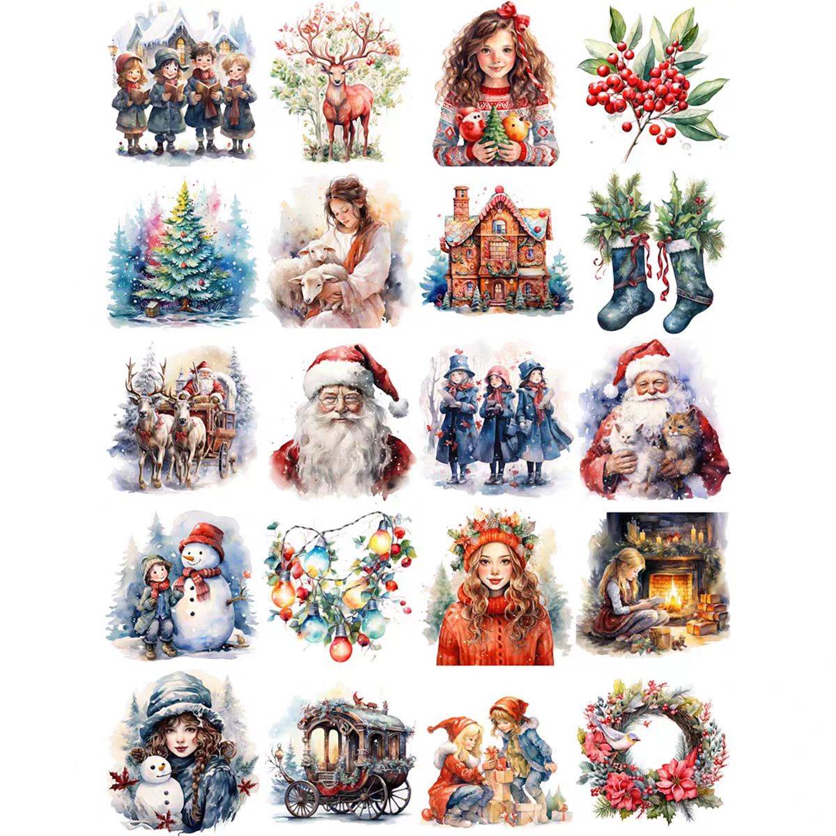 Journal sticker packs (Christmas)