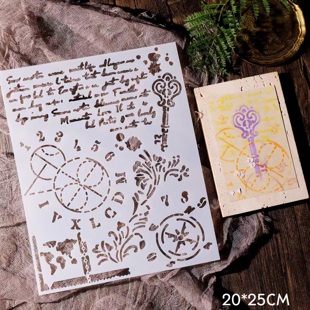 Plantillas de plástico para álbum de recortes