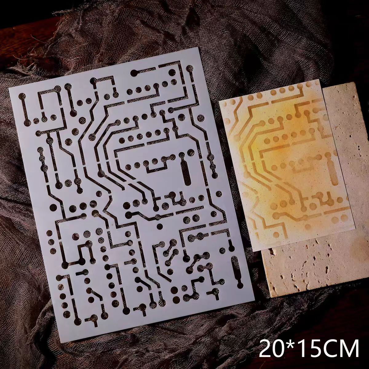 Scrapbook plastic stencils