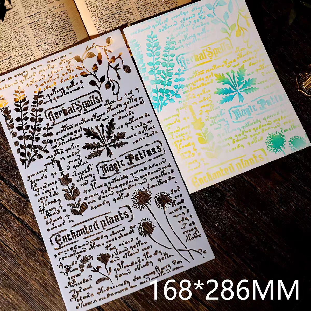 Plantillas de plástico para álbum de recortes