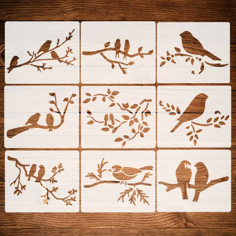 Juegos de plantillas de plástico para álbum de recortes (Animales y plantas)