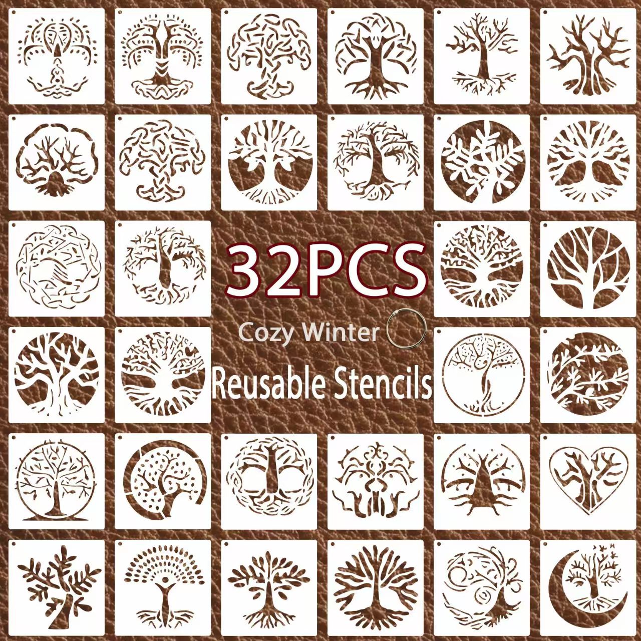 Scrapbook plastic stencils sets (Animal & Plant)