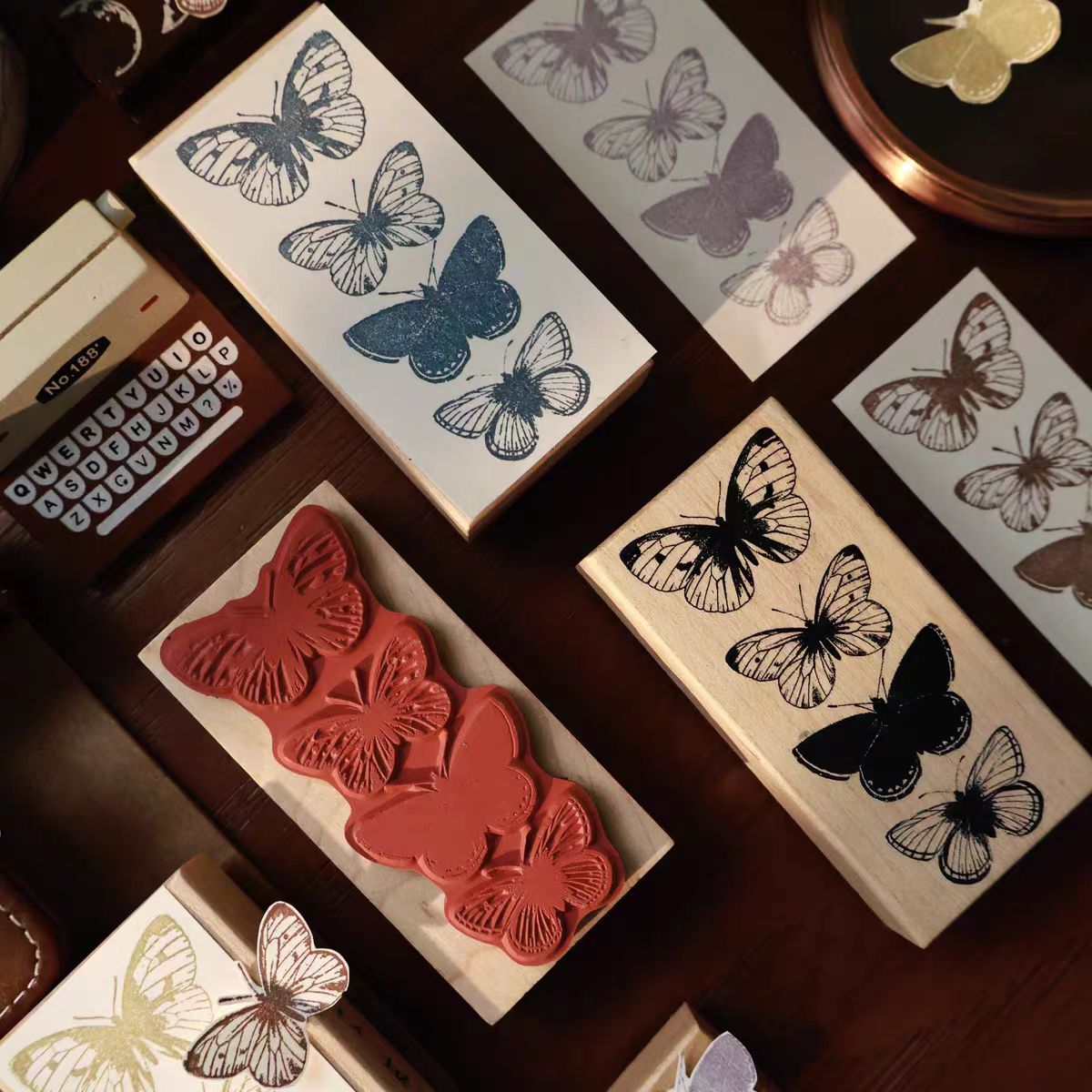Wooden stamp (4*8cm)