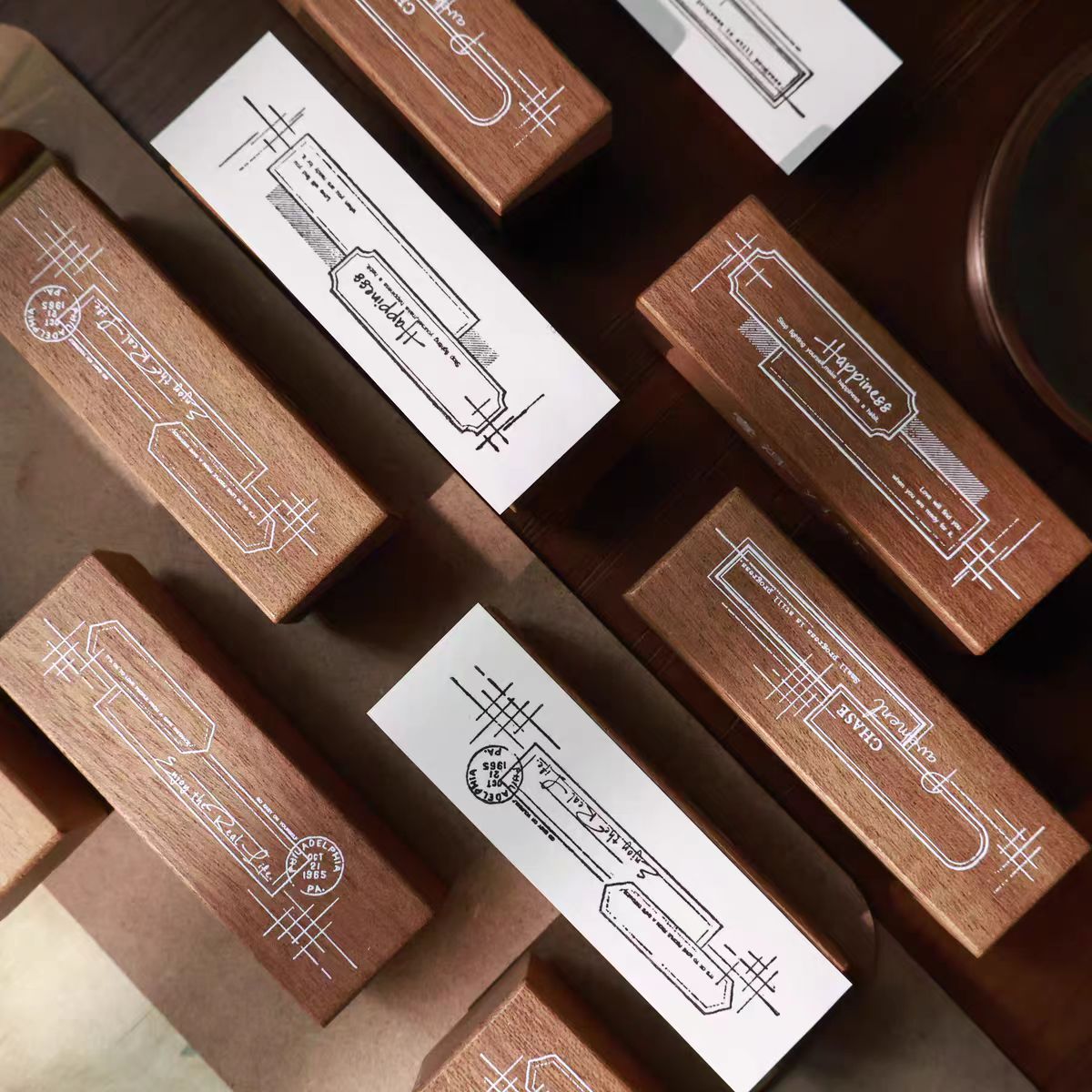 Wooden stamp (2.5*7.8cm)