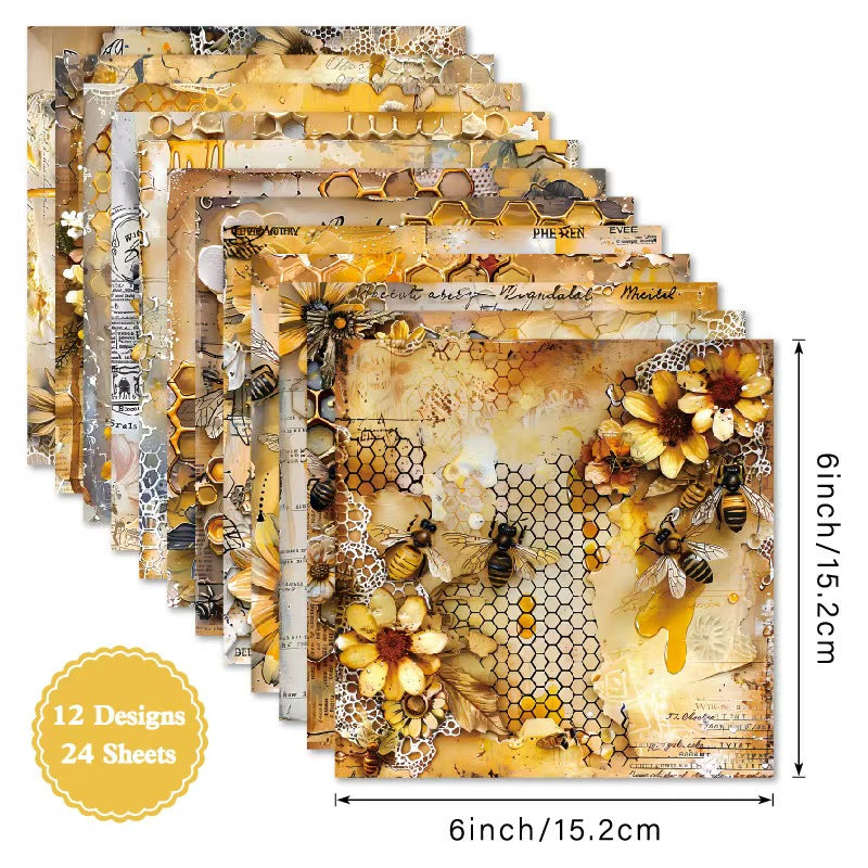 6 inch Journal paper packs (24 sheets/pack)