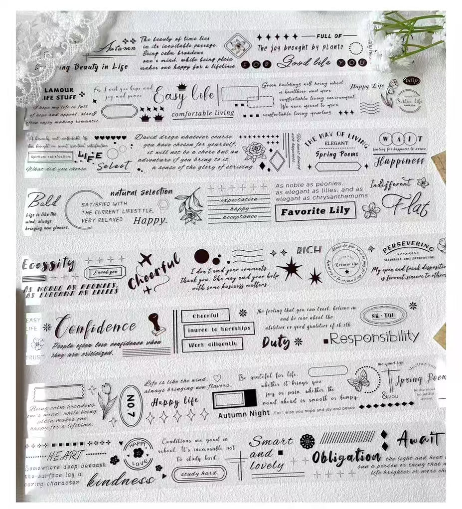 Journal Text tapes (5m/roll)