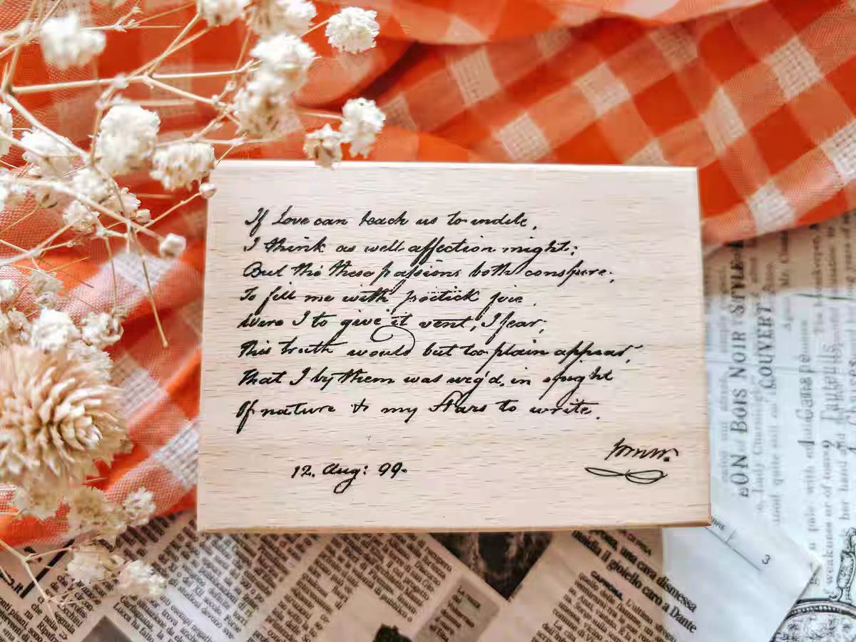 Wooden stamps