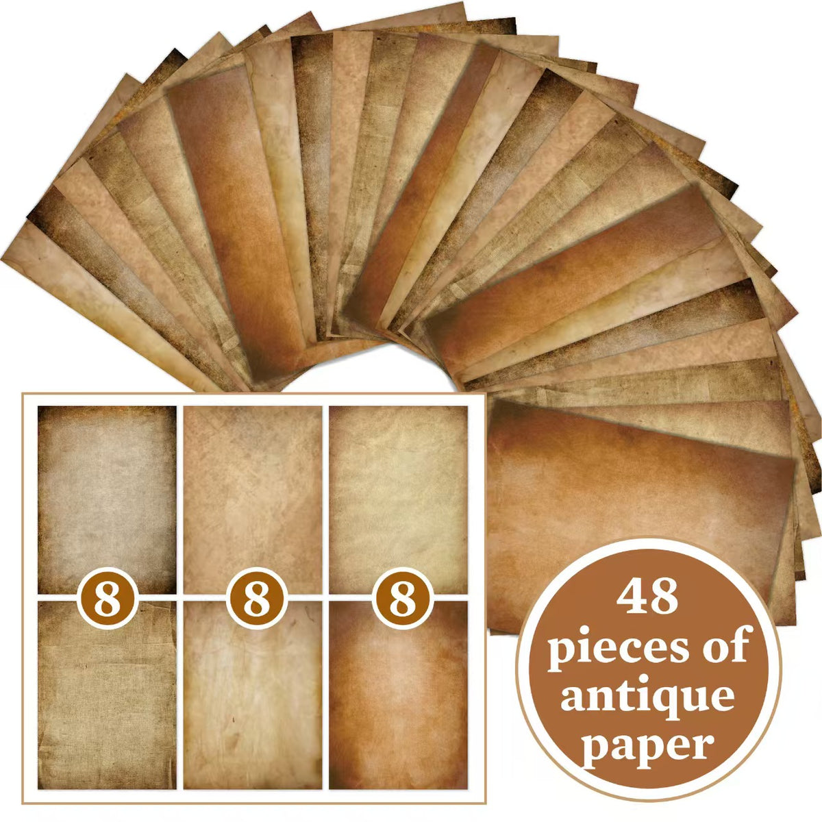 A4 Retro double-sided printing paper/writable letter paper (48 sheets/pack)