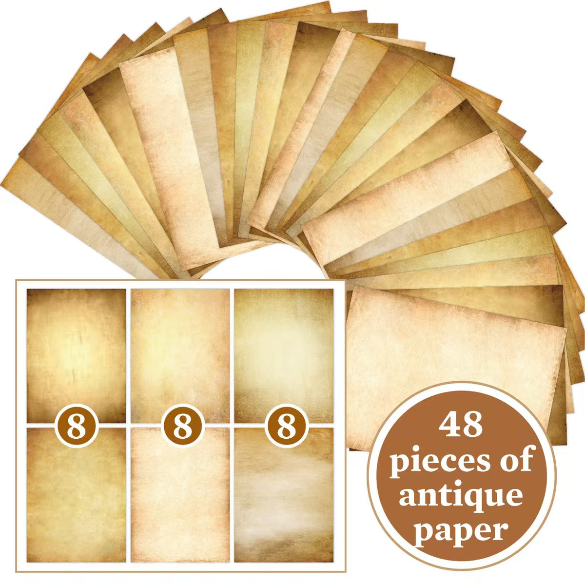 A4 Retro double-sided printing paper/writable letter paper (48 sheets/pack)