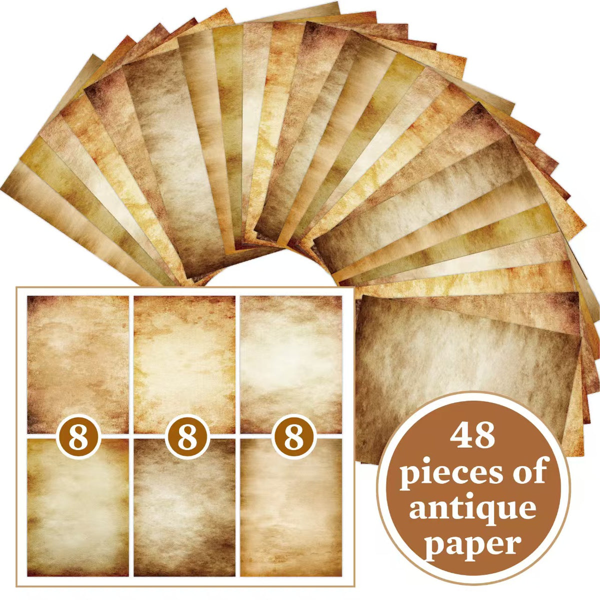 A4 Retro double-sided printing paper/writable letter paper (48 sheets/pack)