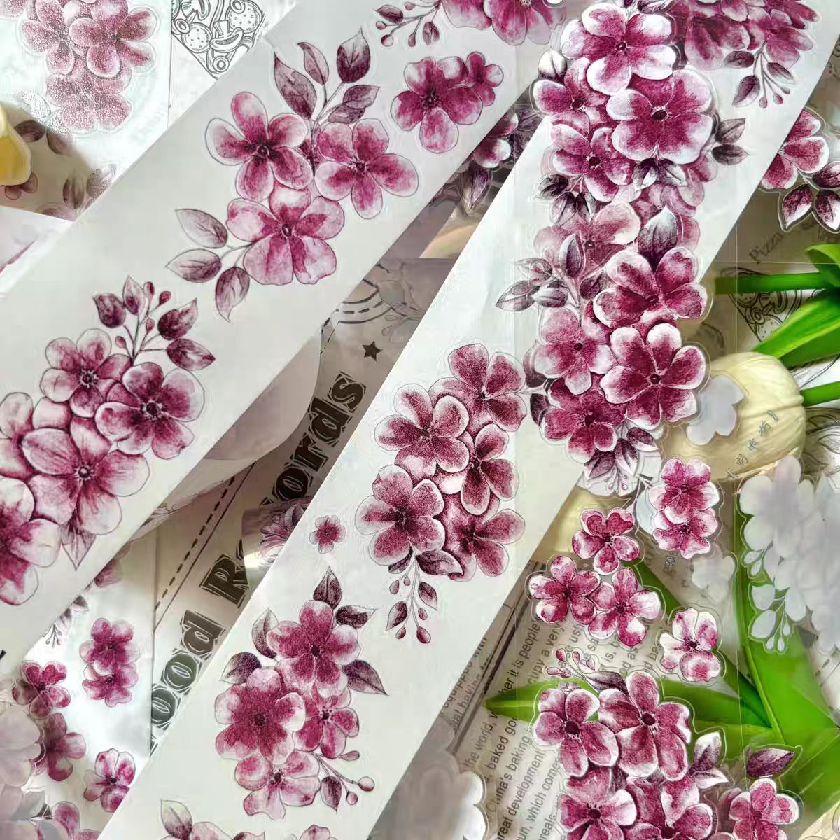 Journal flower PET tape (5m/roll)