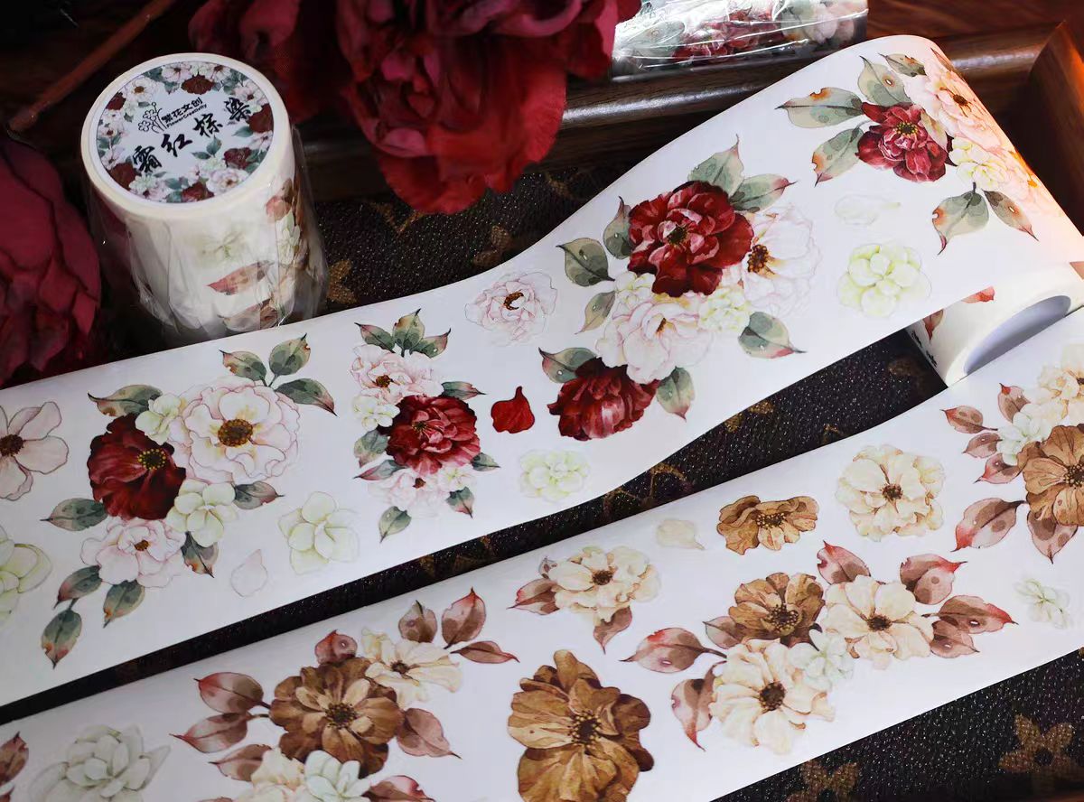 Journal flower PET tape (5m/roll)