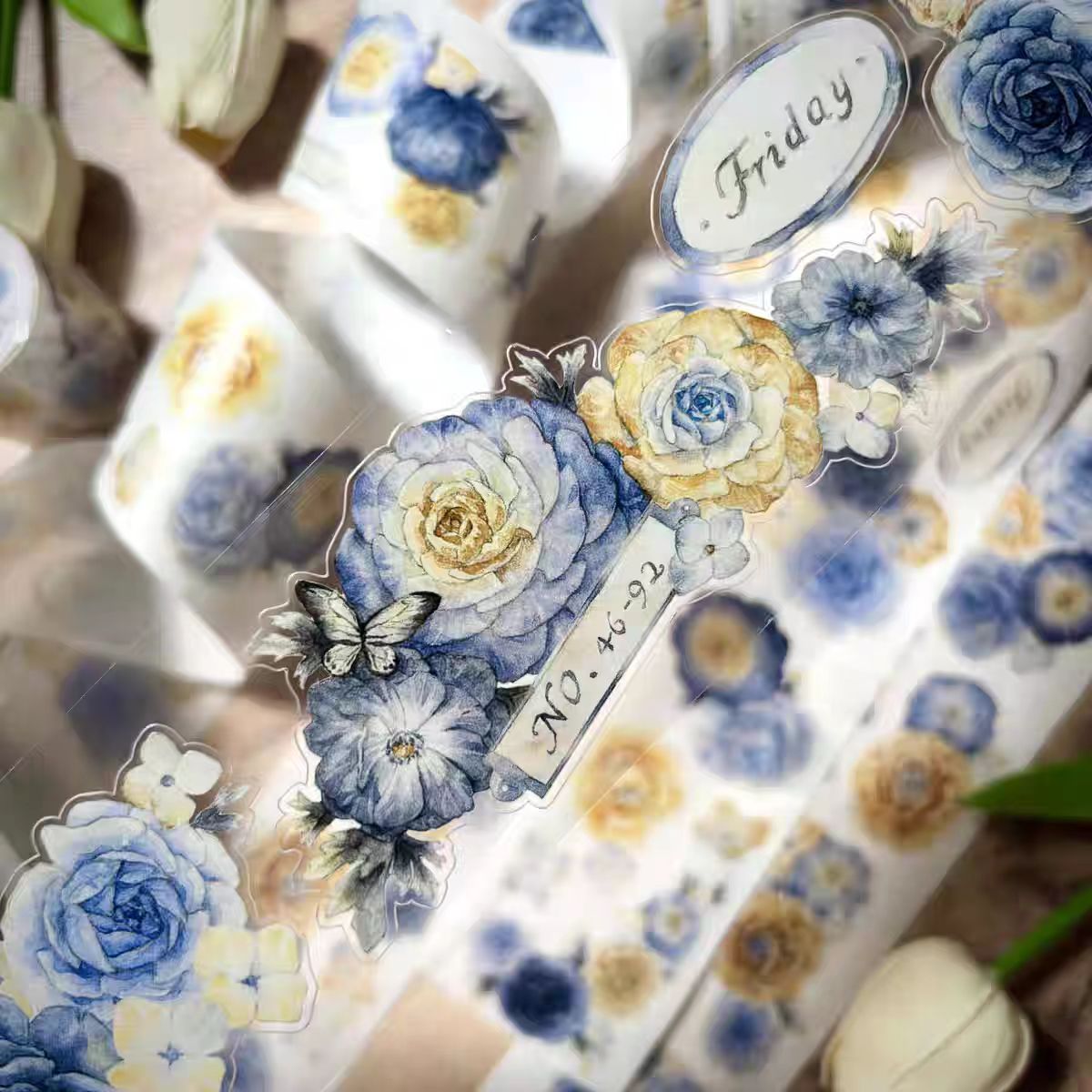 Journal flower PET tape (5m/roll)