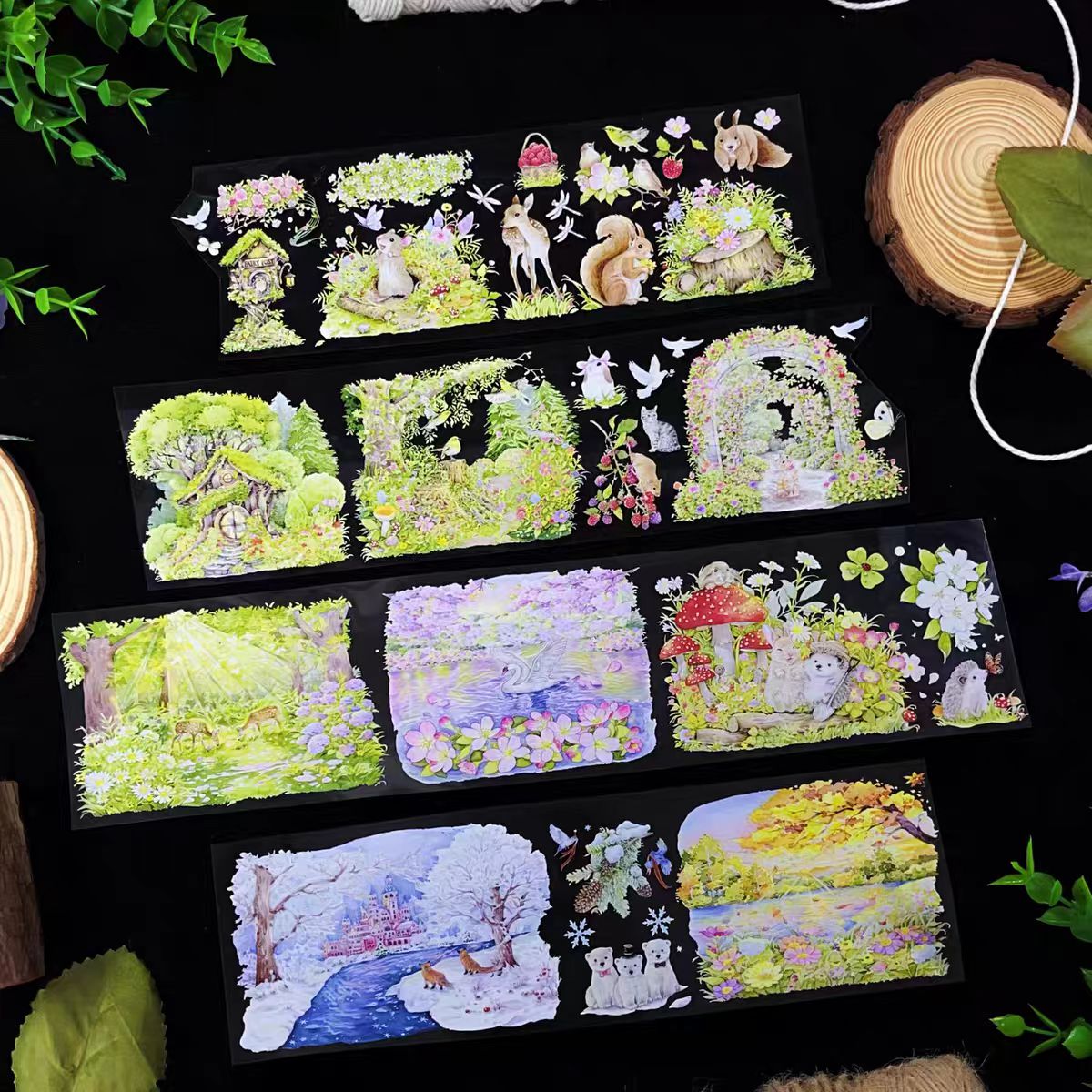 Cinta de paisaje PET Journal (5m/rollo y 10m/rollo)
