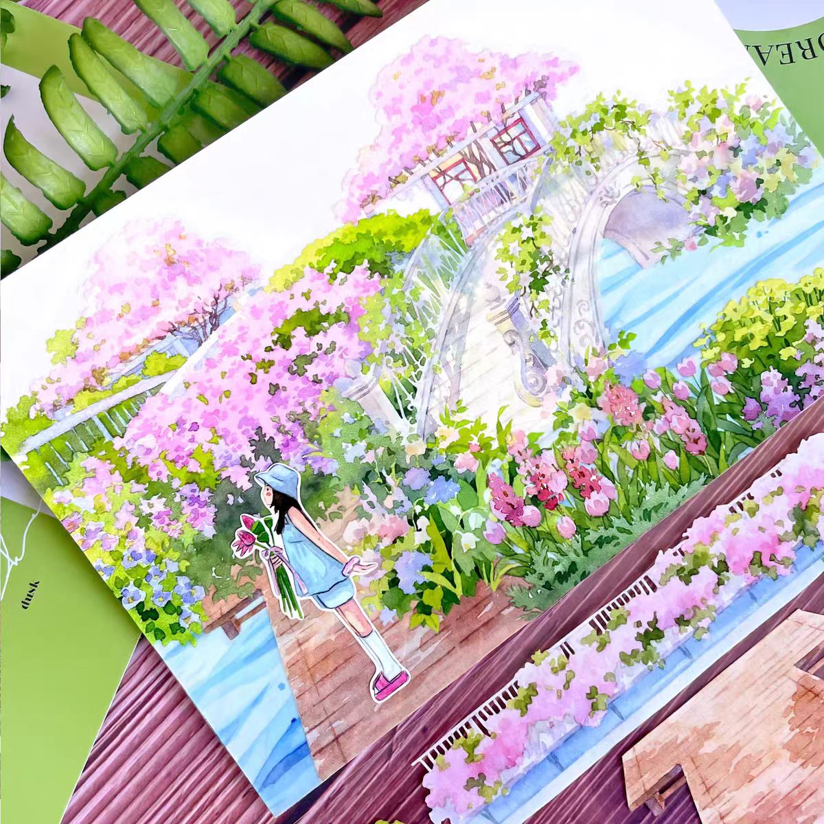 Cinta de paisaje para diario (5m/rollo)
