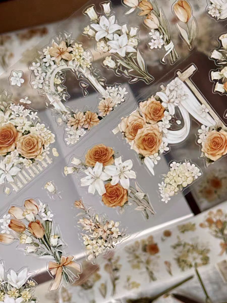 Journal Flower tapes (6m/roll)