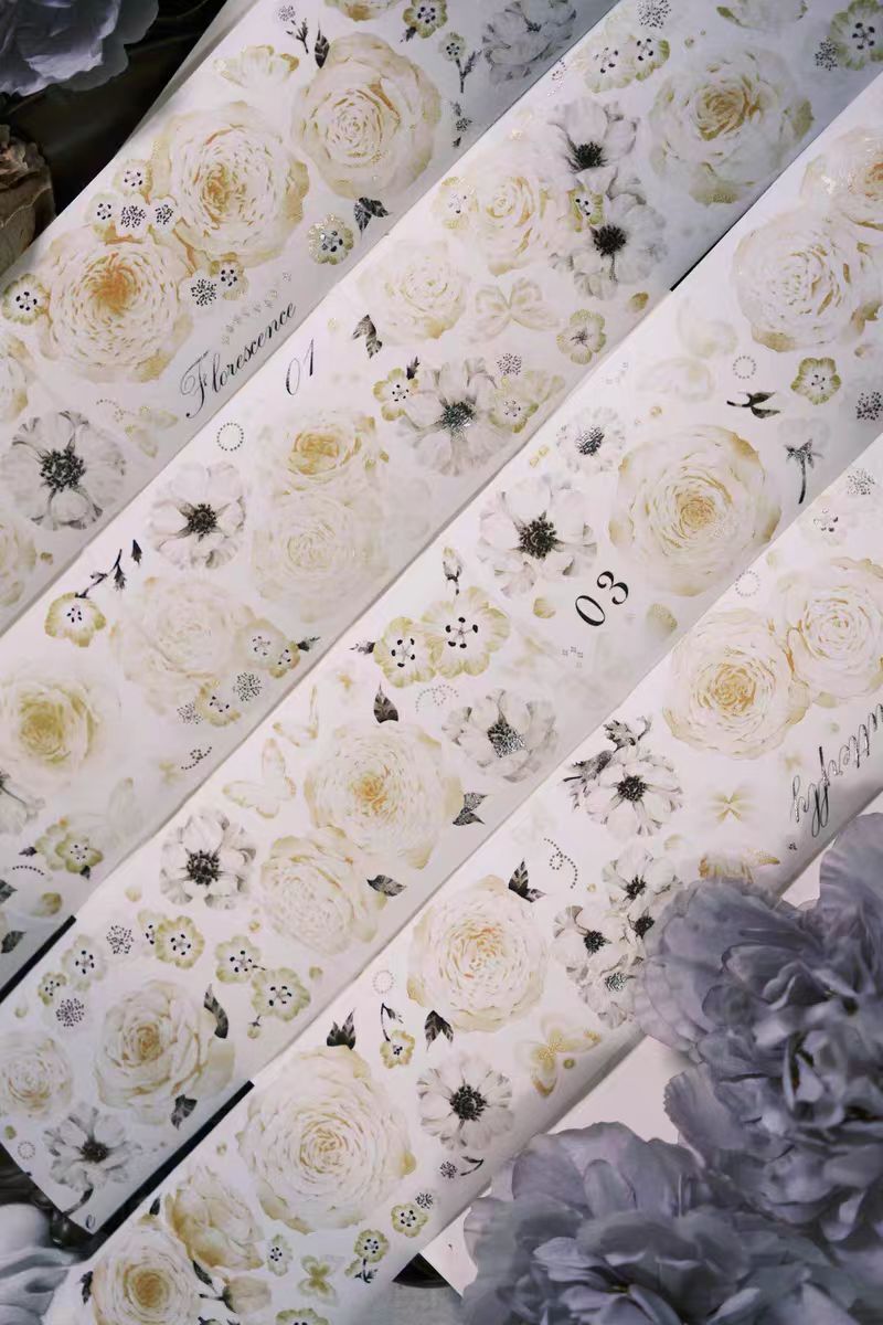 Journal Flower tapes (6m/roll & 10m/roll)
