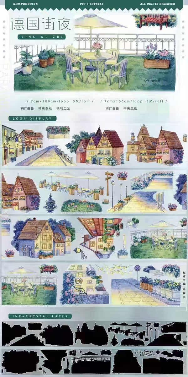 Cinta PET para Journal landscape (5m/rollo)