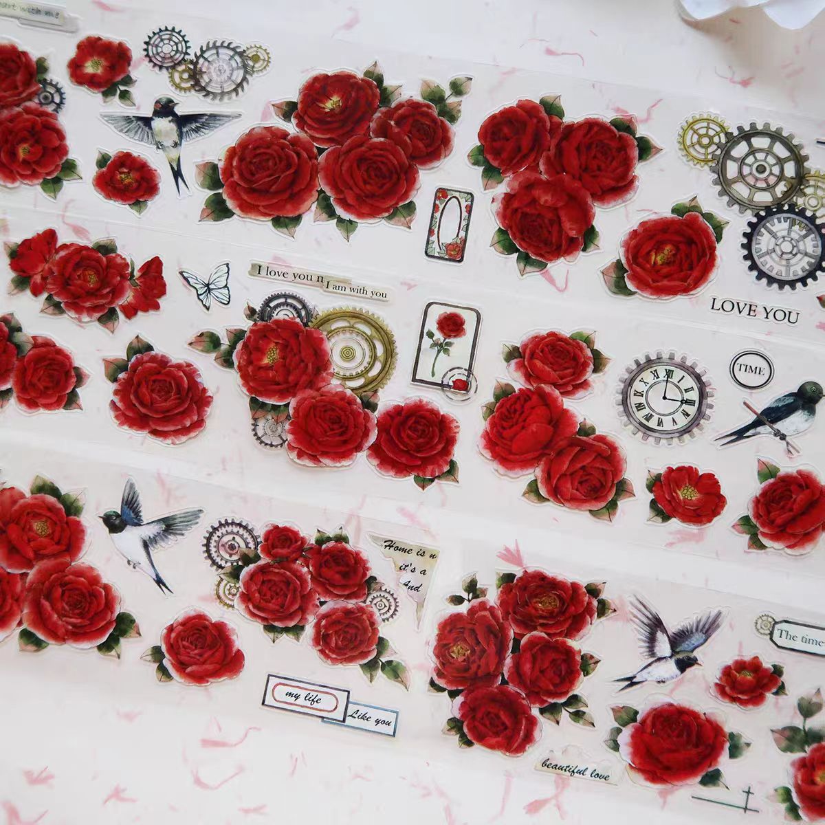 Cinta floral para journaling (5 m/rollo)