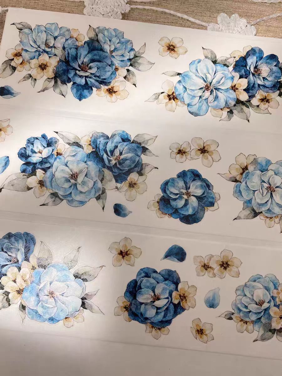 Cinta floral para journaling (5 m/rollo)