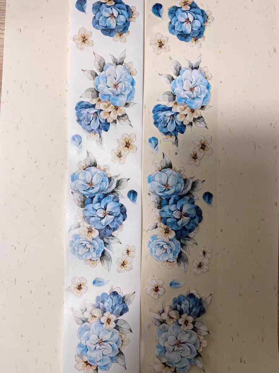 Cinta floral para journaling (5 m/rollo)