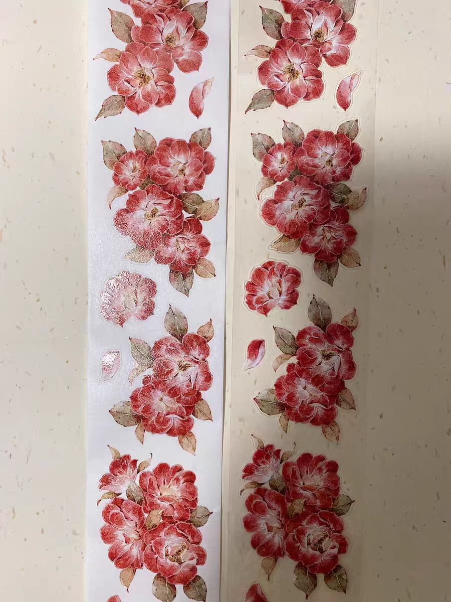 Cinta floral para journaling (5 m/rollo)