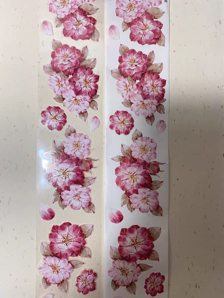 Cinta floral para journaling (5 m/rollo)