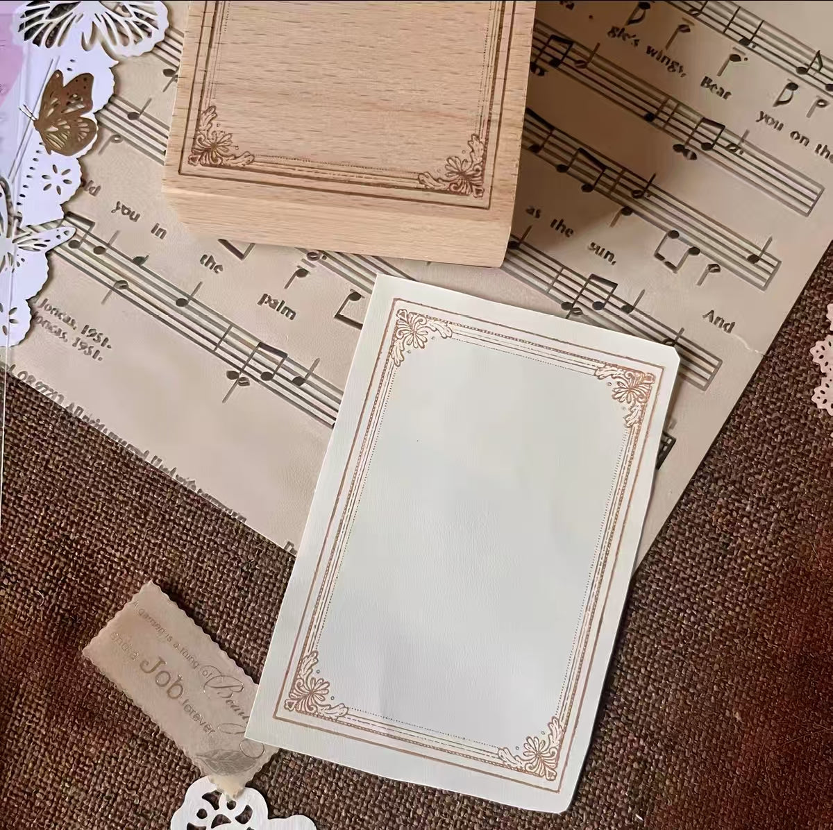 Wooden stamp (Frame)