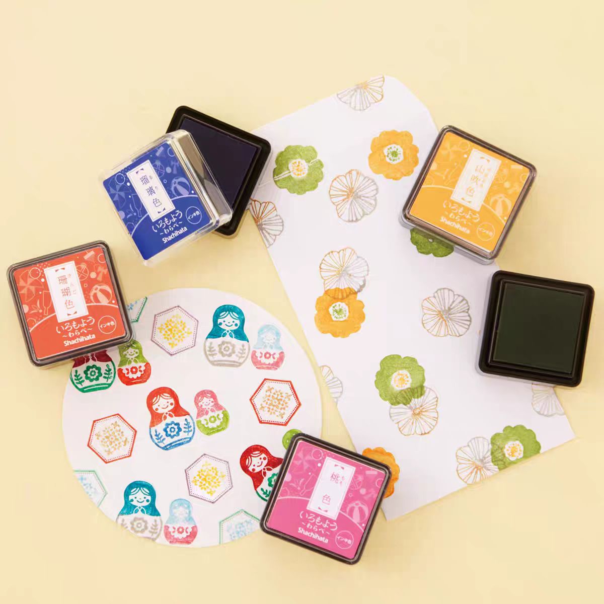 Mini Rubber stamp quick-drying oil-based ink pad (Matte)3.5*3.5cm