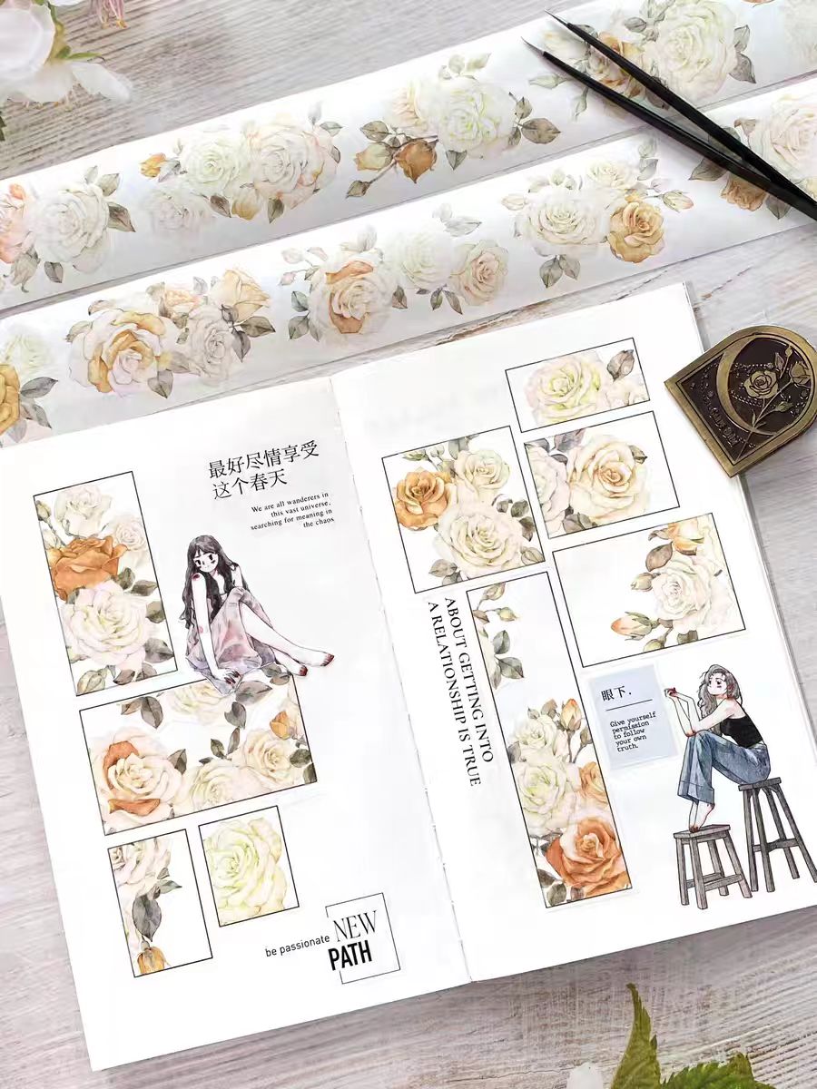 Journal flower tape