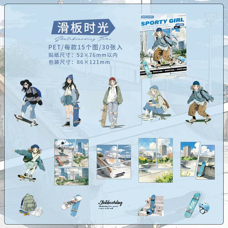 Journal PET sticker packs (30pcs/pack)