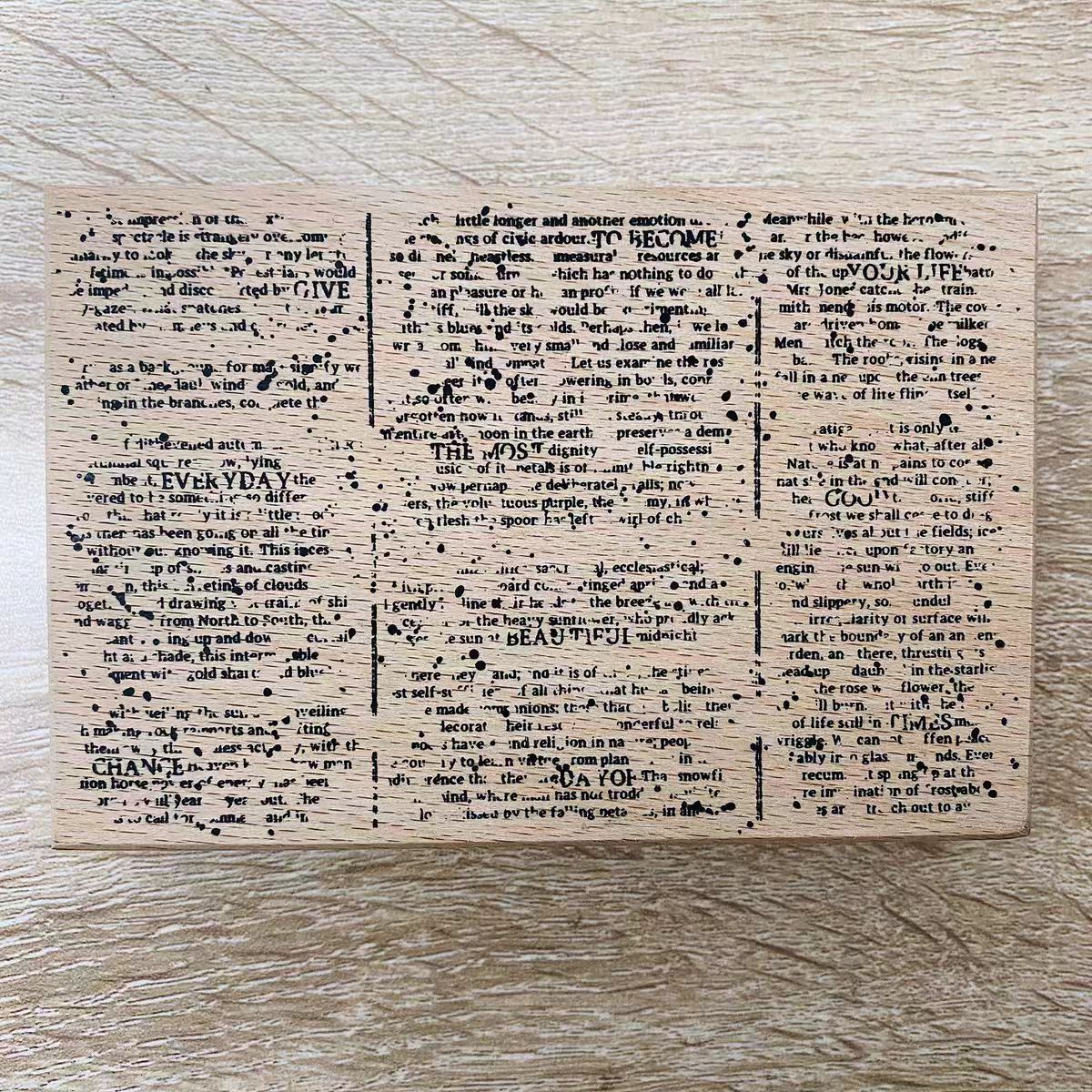 Wooden stamp