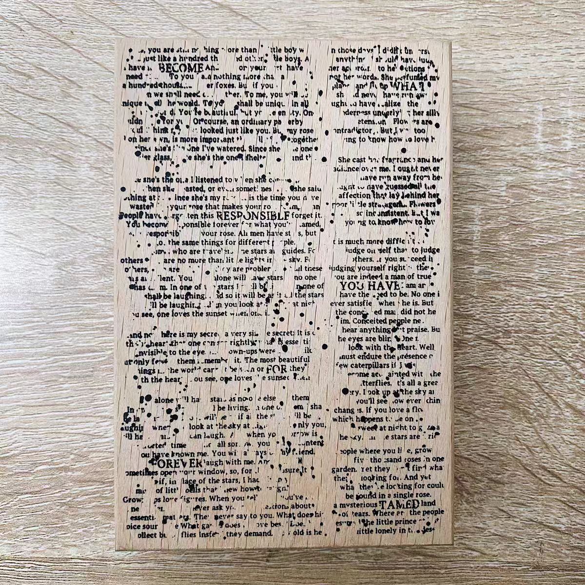 Wooden stamp