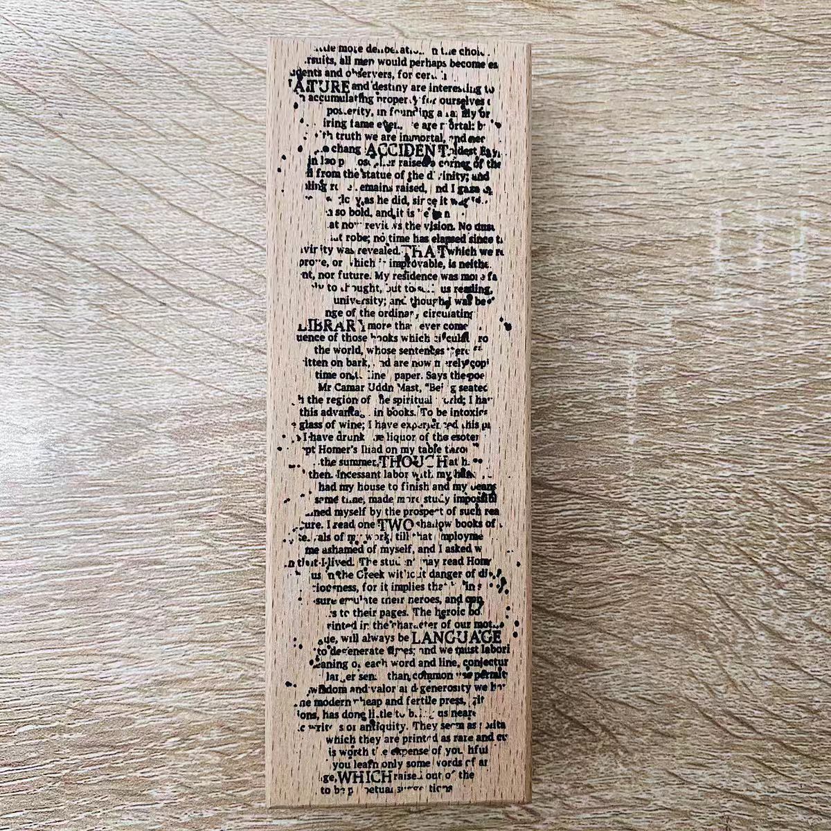 Wooden stamp