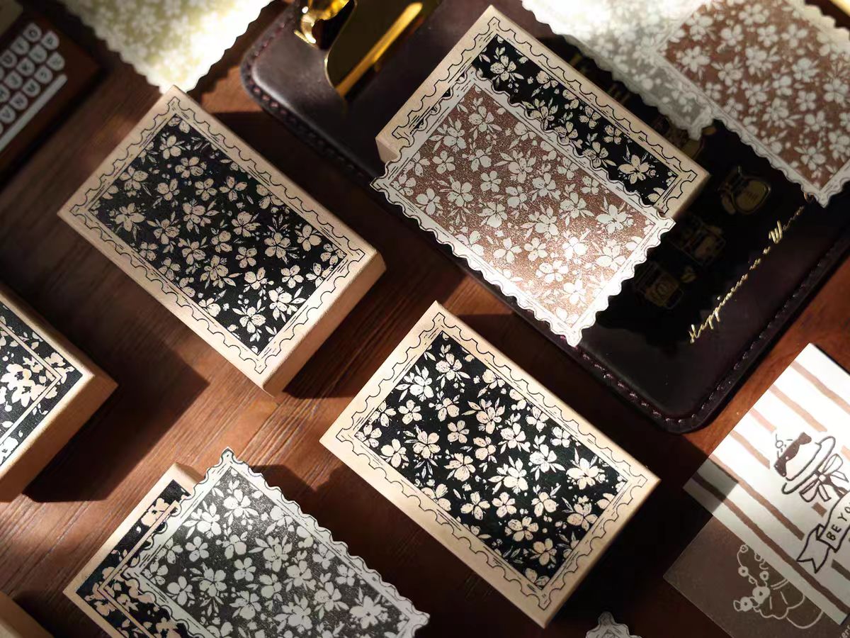 Wooden stamp (Floral pattern)