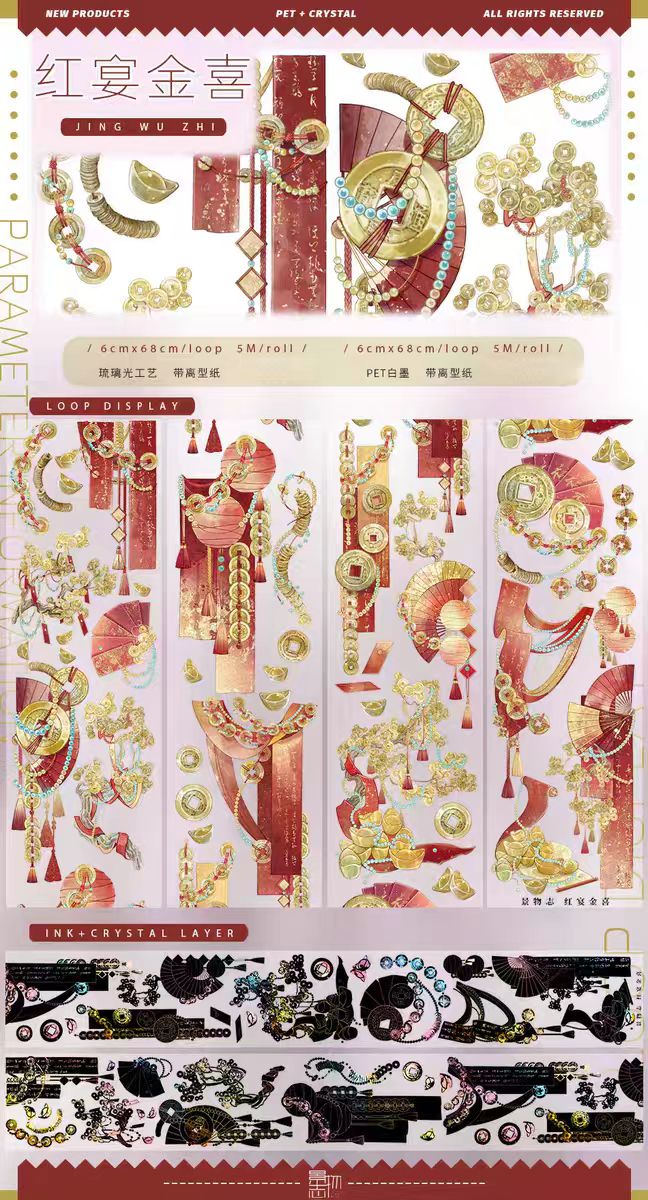 Cinta PET Journal (5m/rollo)