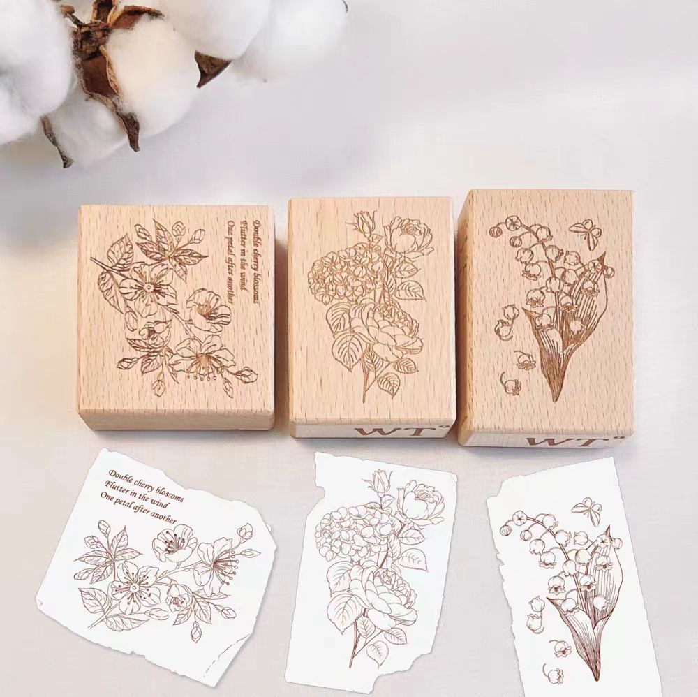 Wooden stamp (Flower)