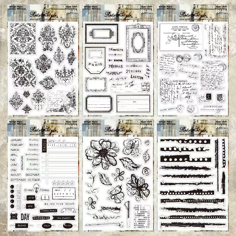 Transparent Silicone Stamp for Journaling, Planner & Craft Decoration
